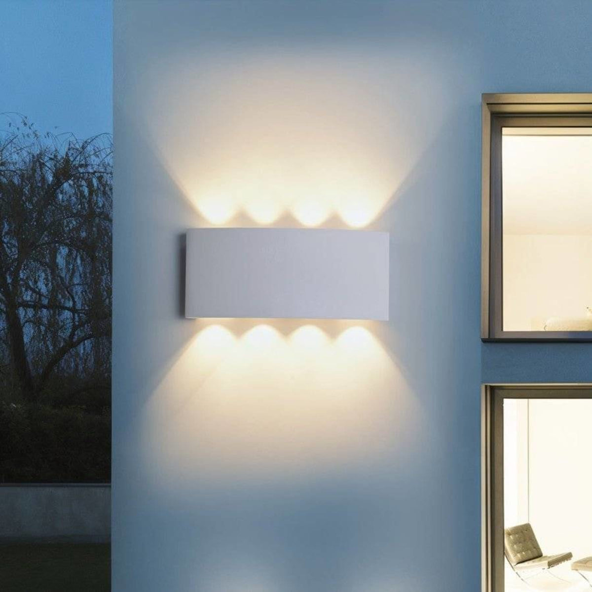 Minimalist Aluminum Wall Light With Warm LED Glow — James New York
