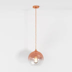 Modern Glass Pendant Light With Warm LED Glow — James New York