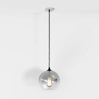 Modern Glass Pendant Light With Warm LED Glow — James New York