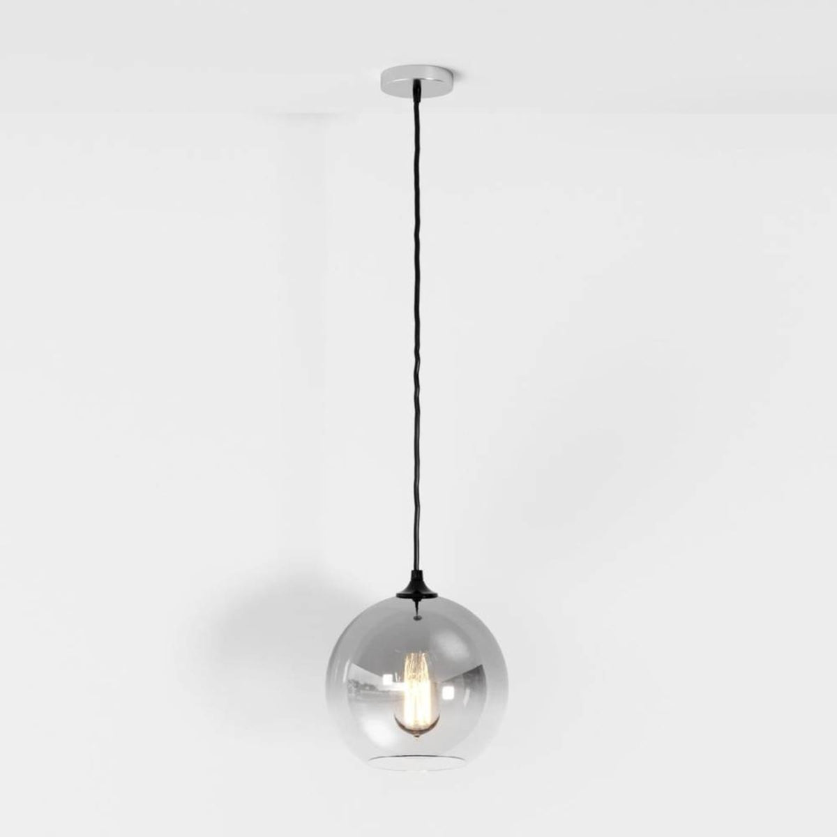 Modern Glass Pendant Light With Warm LED Glow — James New York