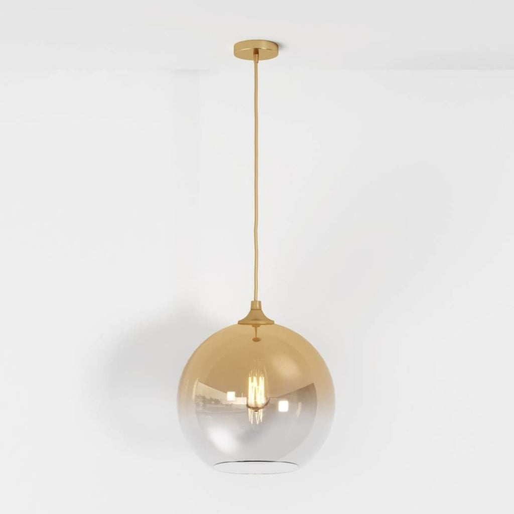 Modern Glass Pendant Light With Warm LED Glow — James New York