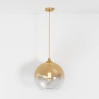 Modern Glass Pendant Light With Warm LED Glow — James New York