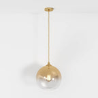 Modern Glass Pendant Light With Warm LED Glow in D30" (D11.8 cm) / 5W — James New York