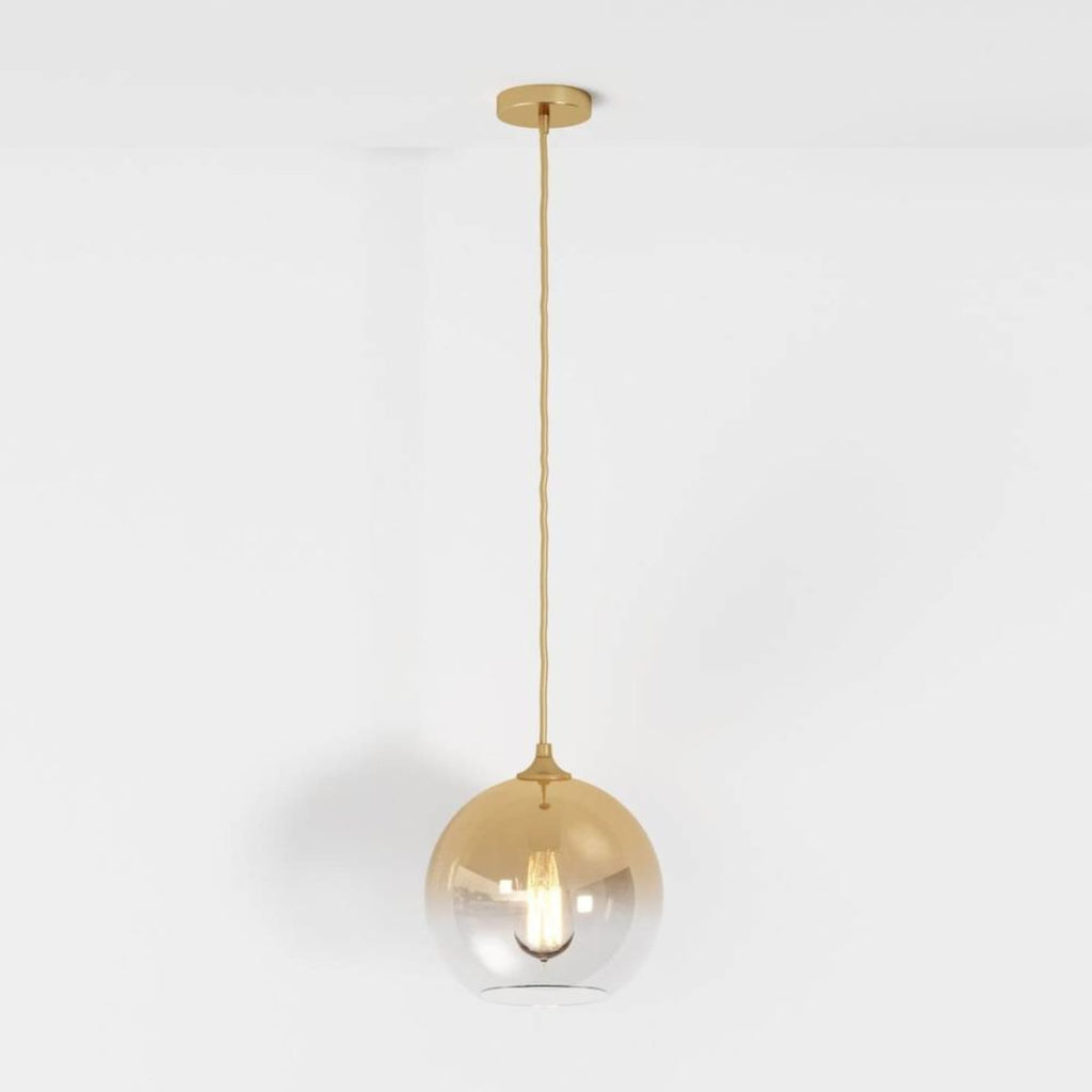 Modern Glass Pendant Light With Warm LED Glow in D25" (D9.8 cm) / 5W — James New York