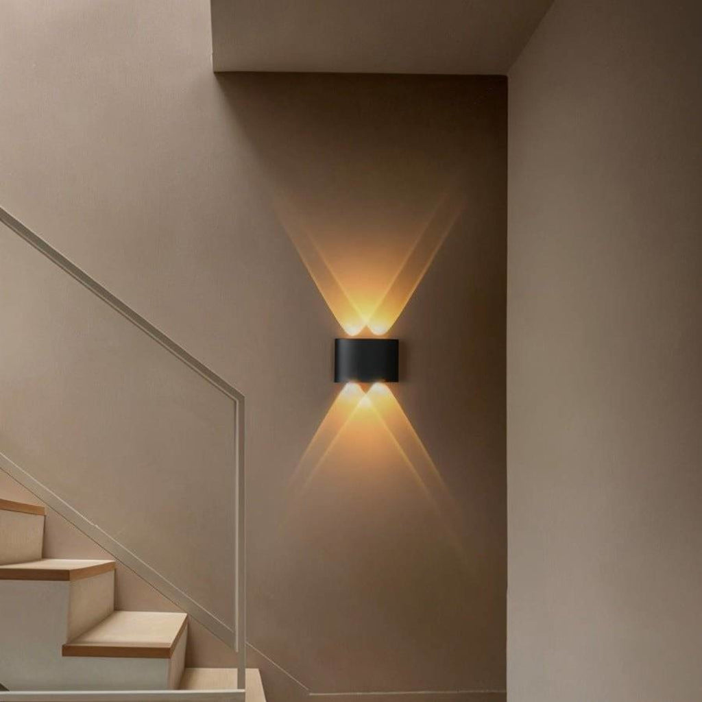 Minimalist Aluminum Wall Light With Warm LED Glow — James New York