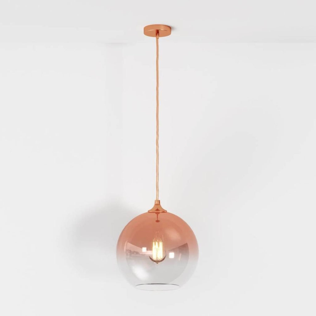 Modern Glass Pendant Light With Warm LED Glow — James New York