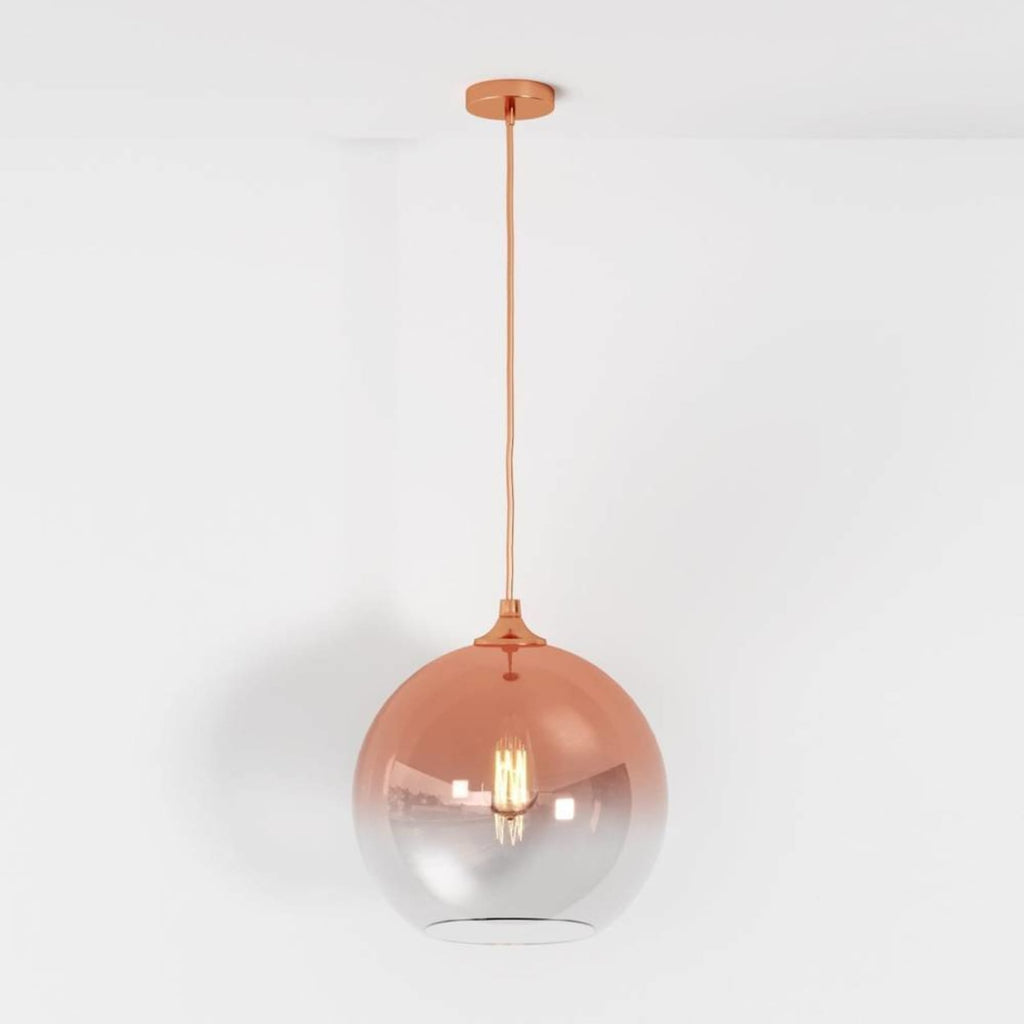 Modern Glass Pendant Light With Warm LED Glow — James New York