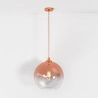 Modern Glass Pendant Light With Warm LED Glow — James New York