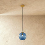 Modern Glass Pendant Light With Warm LED Glow — James New York