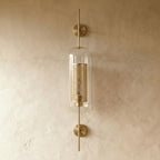 Modern Brass Wall Light With Warm LED Glow — James New York