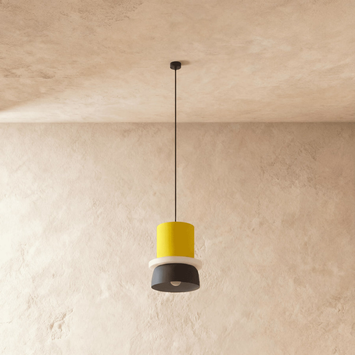 Modern Aluminum Pendant Light With Warm LED Glow for Dining Room — James New York