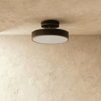 Modern Iron Semi-Flush Ceiling Light for Living Room — James New York