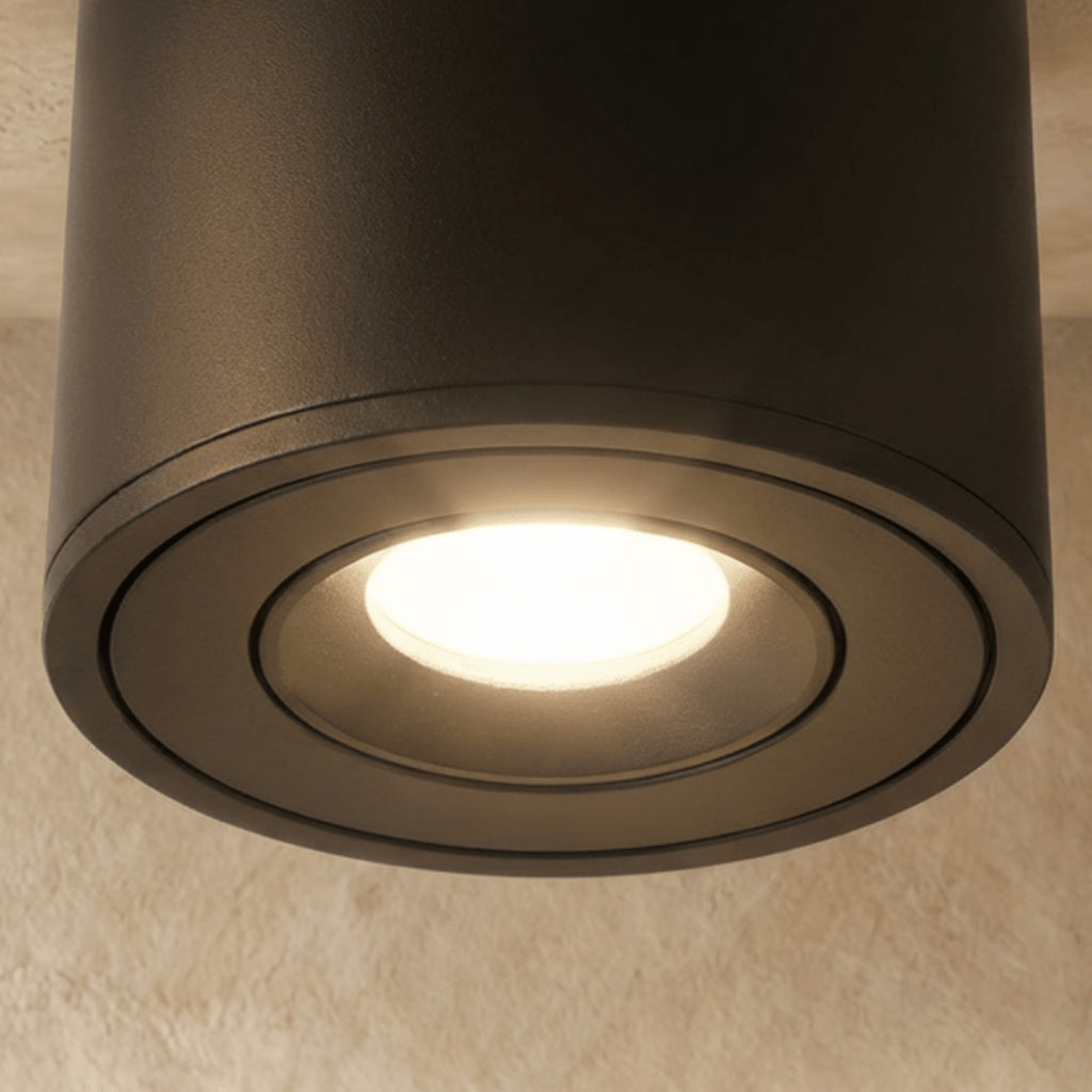 Modern Metal Flush Mount Ceiling Light — James New York