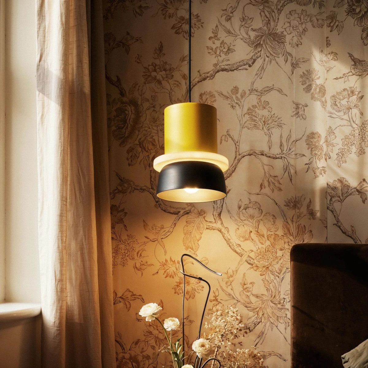 Modern Aluminum Pendant Light With Warm LED Glow for Kitchen — James New York