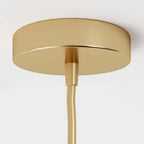 Modern Glass Pendant Light With Warm LED Glow — James New York