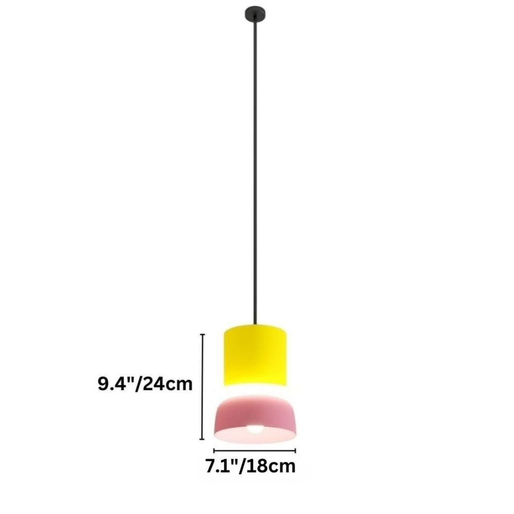 Modern Aluminum Pendant Light With Warm LED Glow for Kitchen — James New York