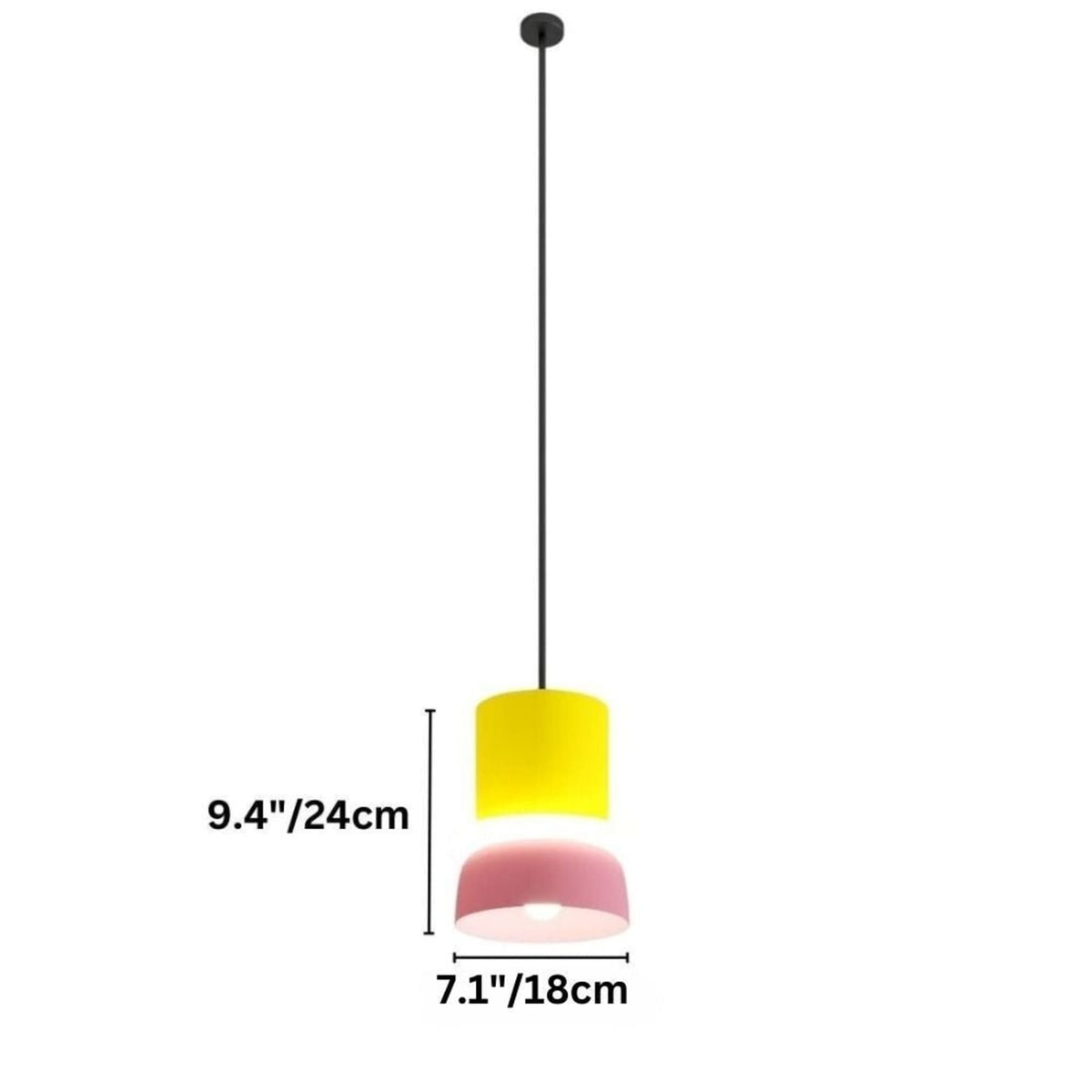 Modern Aluminum Pendant Light With Warm LED Glow for Kitchen — James New York