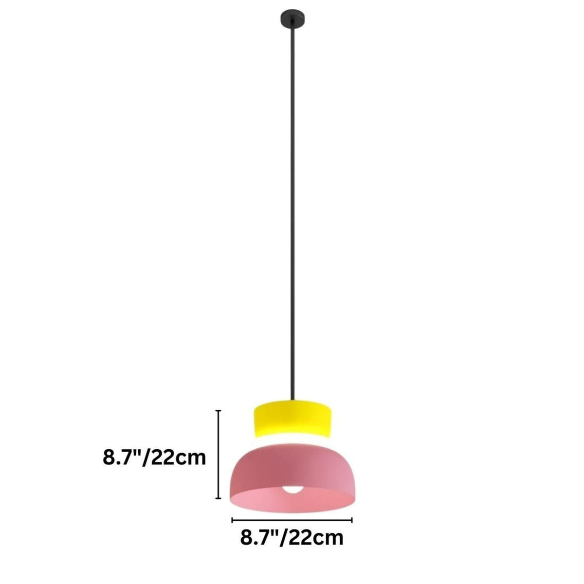 Modern Aluminum Pendant Light With Warm LED Glow for Kitchen — James New York
