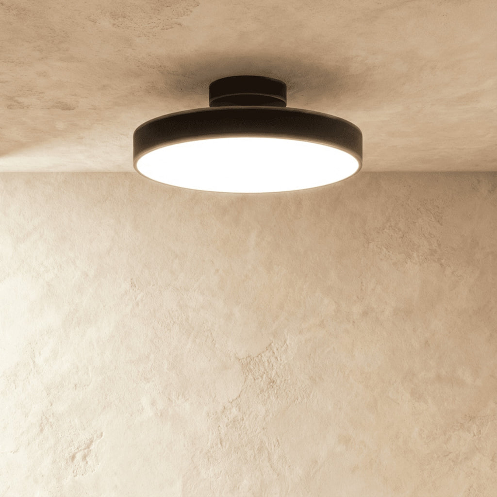 Modern Iron Semi-Flush Ceiling Light for Living Room — James New York