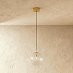 Modern Glass Pendant Light With Warm LED Glow in Warm White (3000K) — James New York