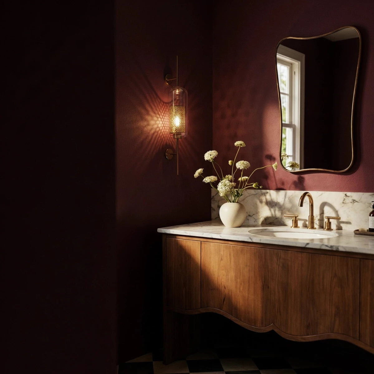 Modern Brass Wall Light With Warm LED Glow — James New York