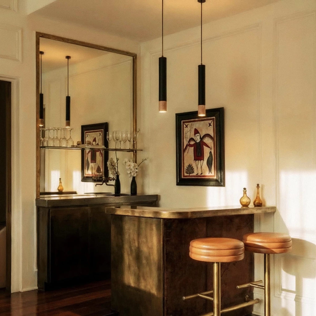 Minimalist Metal Pendant Light With Warm LED Glow — James New York