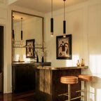 Minimalist Metal Pendant Light With Warm LED Glow — James New York