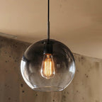 Modern Glass Pendant Light With Warm LED Glow — James New York