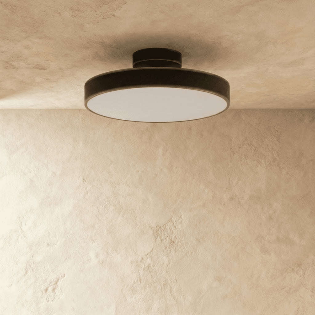 Modern Iron Semi-Flush Ceiling Light for Living Room — James New York