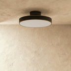 Modern Iron Semi-Flush Ceiling Light for Living Room — James New York