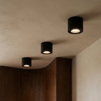 Modern Metal Flush Mount Ceiling Light — James New York