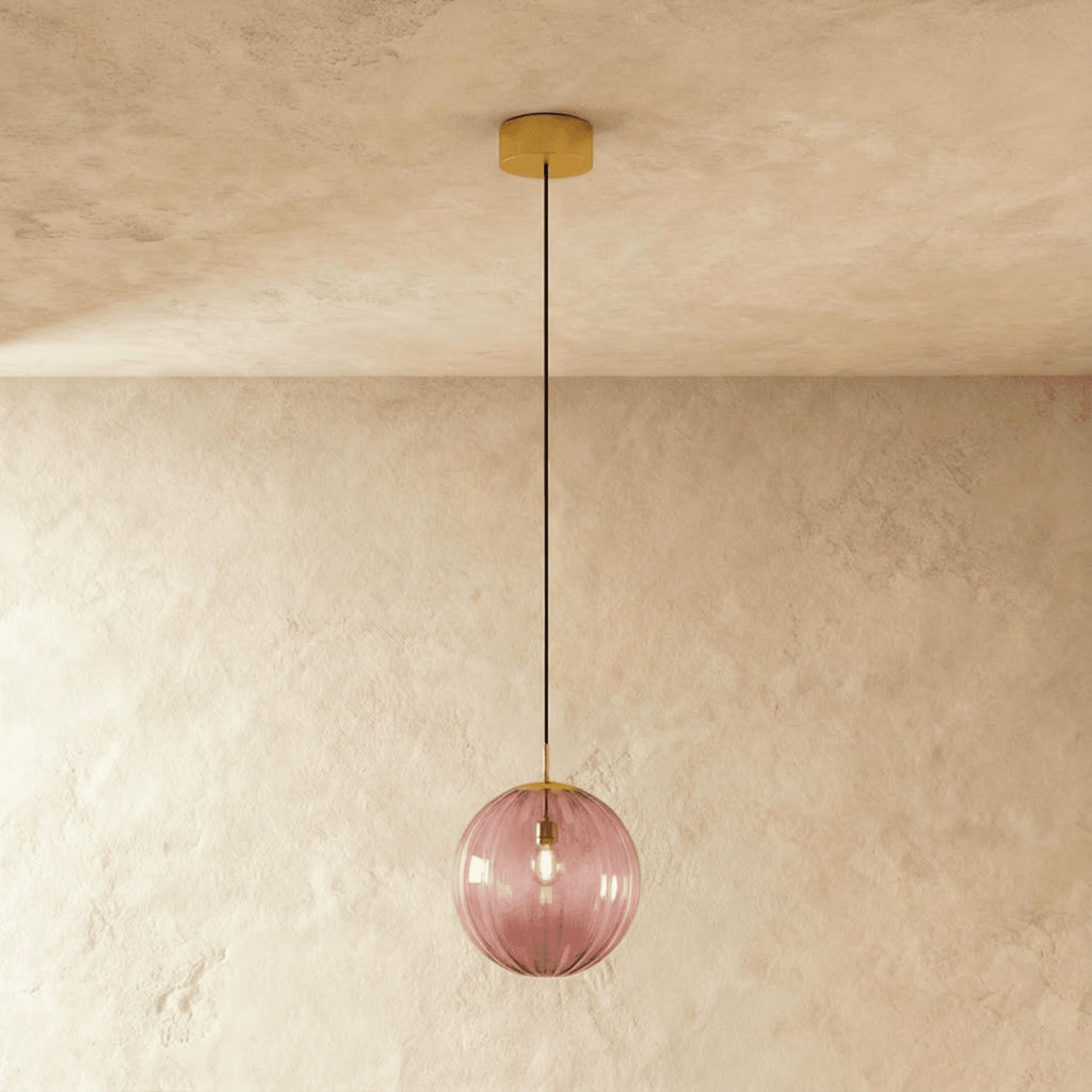 Modern Glass Pendant Light With Warm LED Glow — James New York