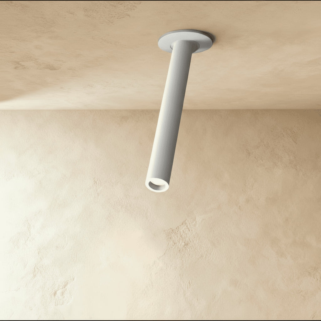Modern Aluminum Cylinder Track Head Ceiling Light in Medium: D6" (D2.3 cm) x H9"(23cm) — James New York