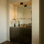 Modern Metal Flush Mount Ceiling Light — James New York