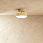 Modern Iron Semi-Flush Ceiling Light for Living Room in Warm White — James New York