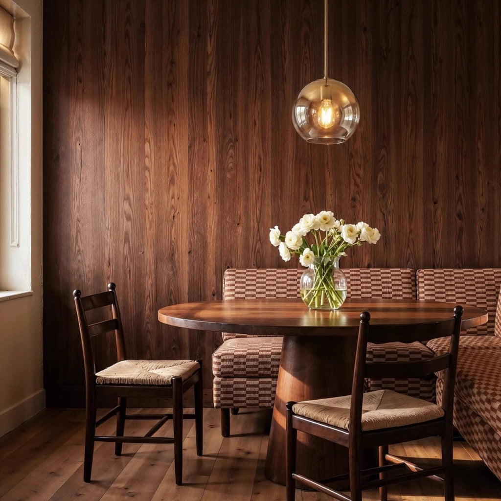 Modern Glass Pendant Light With Warm LED Glow — James New York