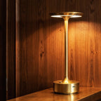Modern Metal Cordless Table Lamp With Rechargeable USB Power — James New York