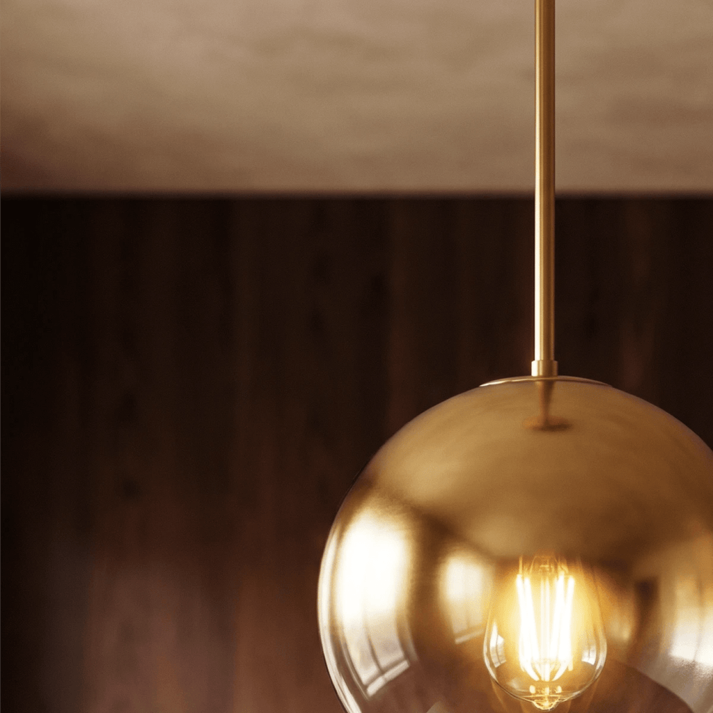 Modern Glass Pendant Light With Warm LED Glow — James New York