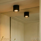 Modern Metal Flush Mount Ceiling Light — James New York
