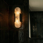 Modern Brass Wall Light With Warm LED Glow — James New York