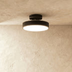 Modern Iron Semi-Flush Ceiling Light for Living Room — James New York