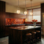 Modern Marble Pendant Light With Warm LED Glow — James New York