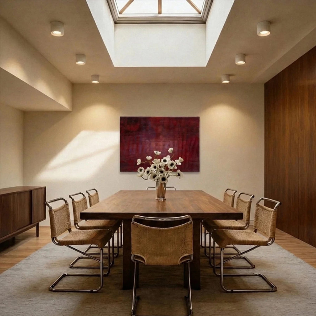 Modern Metal Flush Mount Ceiling Light — James New York