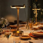 Modern Metal Cordless Table Lamp With Rechargeable USB Power — James New York