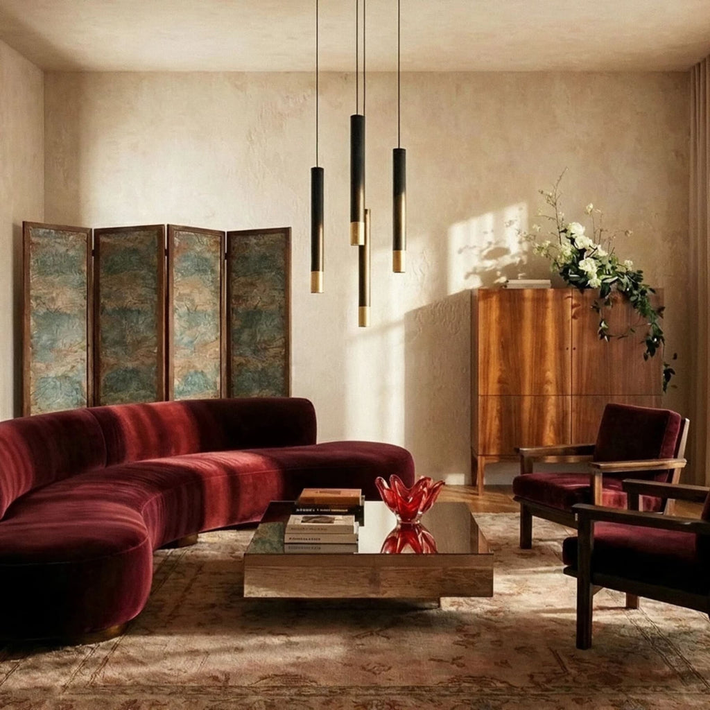 Minimalist Metal Pendant Light With Warm LED Glow — James New York
