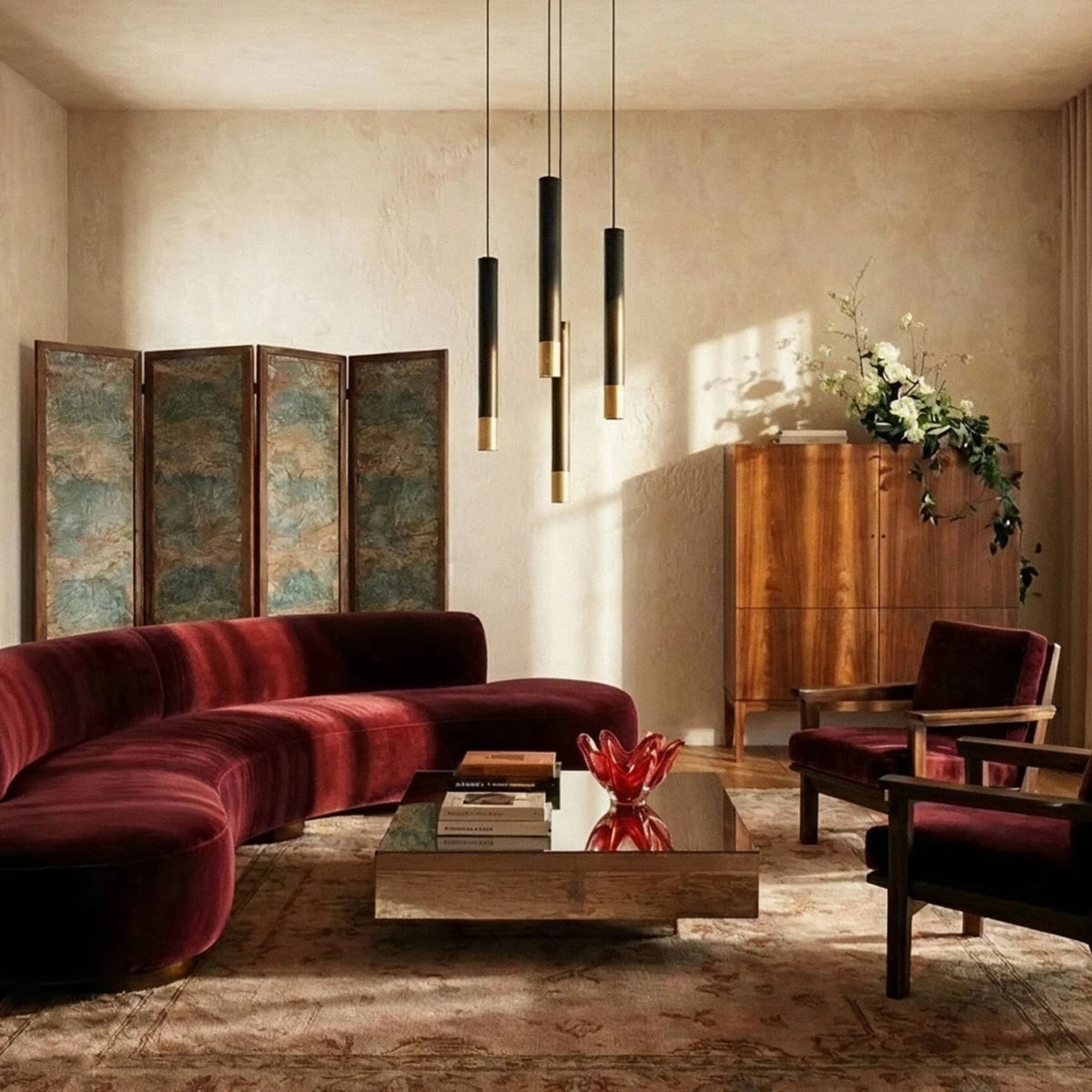 Minimalist Metal Pendant Light With Warm LED Glow — James New York