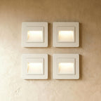Modern Plastic LED Wall Light for Hallway and Living Room in White — James New York