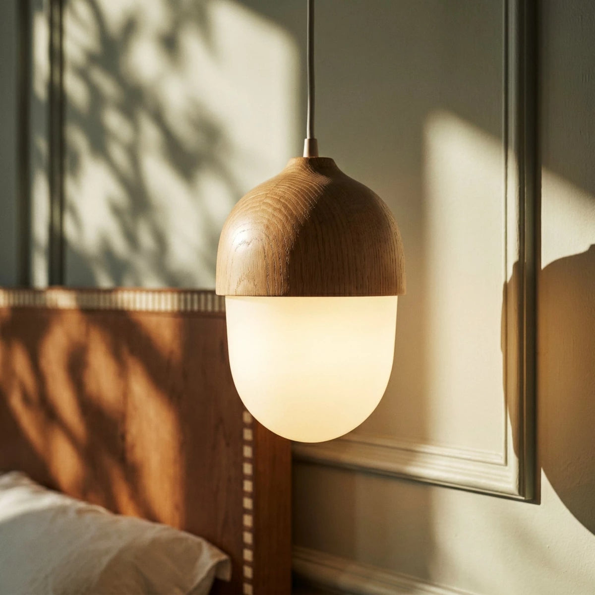 Minimalist Iron and Glass Pendant Light for Dining Room — James New York