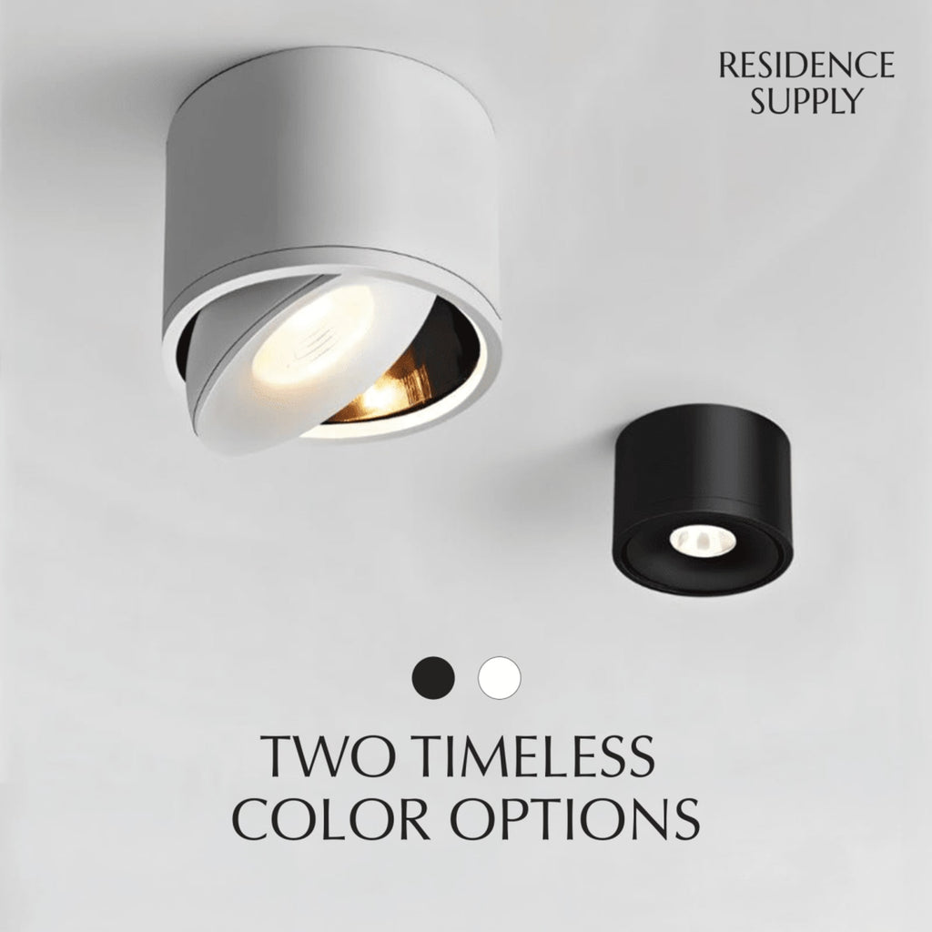 Modern Metal Flush Mount Ceiling Light — James New York