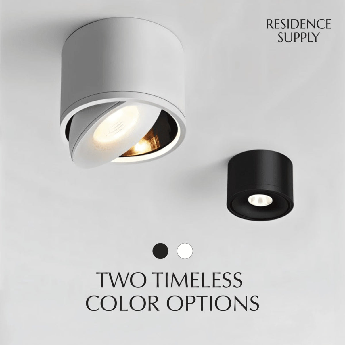 Modern Metal Flush Mount Ceiling Light — James New York
